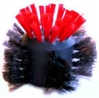 Floor-to-collector brush (side view)